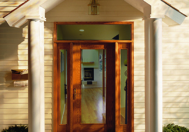 Entry Door with 2 side lites and transom